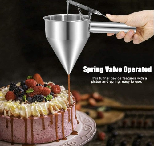 Heavy Duty Metal Funnel 750ml