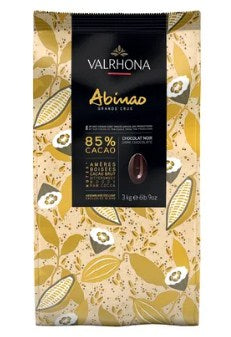 Valrhona Abinao 85% Dark Chocolate Fèves 1kg Repacked