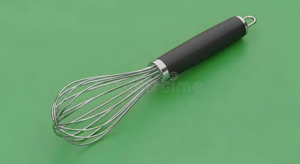 Silicon Whisk Medium Metal & Wood Handle